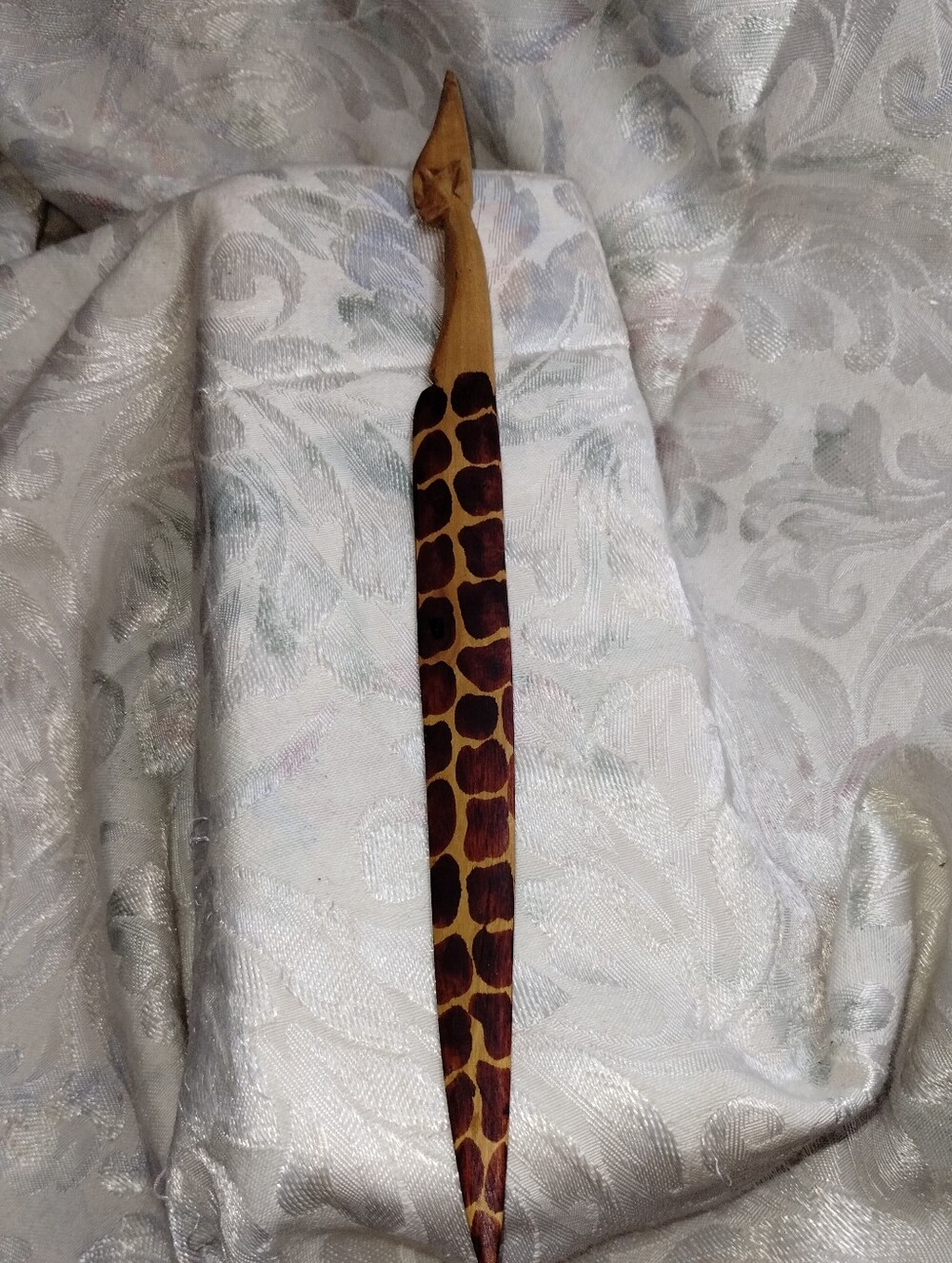 Hand Carved Letter Opener / 13" Long